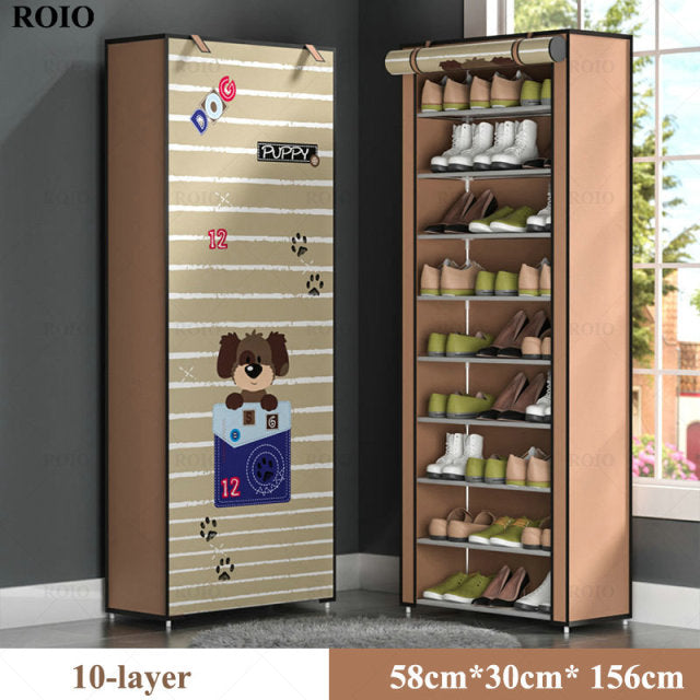 Multi-layer Simple Shoe Rack Entryway Space-saving Shoe Organizer Easy to Install Shoes Shelf Home Dorm Furniture Shoe Cabinet