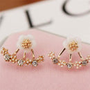 Fashion Punk Black Cross Drop Earrings For Teens Vintage Rock Pride Long Chain Butterfly Ear Cuffs Women Earrings Girls Jewelry