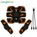 Estimulador muscular inalámbrico EMS, entrenador inteligente para Fitness, entrenamiento Abdominal, pegatinas eléctricas para perder peso, masajeador adelgazante corporal