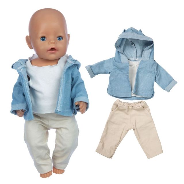 2021 nuevos trajes de moda para muñecas aptos para muñecas de 43cm ropa de muñecas Reborn de 17 pulgadas