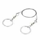 Sierra de alambre de acero inoxidable portátil, cortador de sierra de cadena manual de emergencia Universal para caza, Camping, senderismo, herramienta de supervivencia para viajes