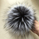 100% natural fox fur pompom raccoon fur pom  pom for hat beanies DIY Fur Pompon For Caps Bags Scarf Accessories