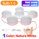 Luz LED para espejo de tocador, luz de tocador de maquillaje USB, bombilla cosmética de Hollywood, lámpara LED regulable para espejo de pared, tocador de baño