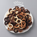 Nuevo 100 unids/lote bandas para el cabello niña Color caramelo banda de goma elástica banda para el cabello niño bebé diadema Scrunchie accesorios para el cabello para el cabello