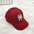 Spring Summer Child Letter Embroidery Outdoor Leisure Sun Baseball Cap Boy  Girl Cotton Breathable Solid Color Adjustable Cap