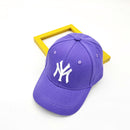 Spring Summer Child Letter Embroidery Outdoor Leisure Sun Baseball Cap Boy  Girl Cotton Breathable Solid Color Adjustable Cap