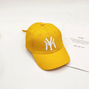 Spring Summer Child Letter Embroidery Outdoor Leisure Sun Baseball Cap Boy  Girl Cotton Breathable Solid Color Adjustable Cap