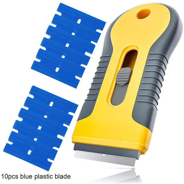 10/20pcs Razor Blade Tint Wrap Glue Squeegee Remover Cleaner  Ceramic Glass Car Window Viny Film Sticker Cleaning Razor Scraper