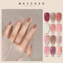 MAYCHAO 7,3 ml verano pudín Gel esmalte de uñas transparente gelatina esmalte capa superior Soak Off UV Gel arte esmalte de uñas semipermanente