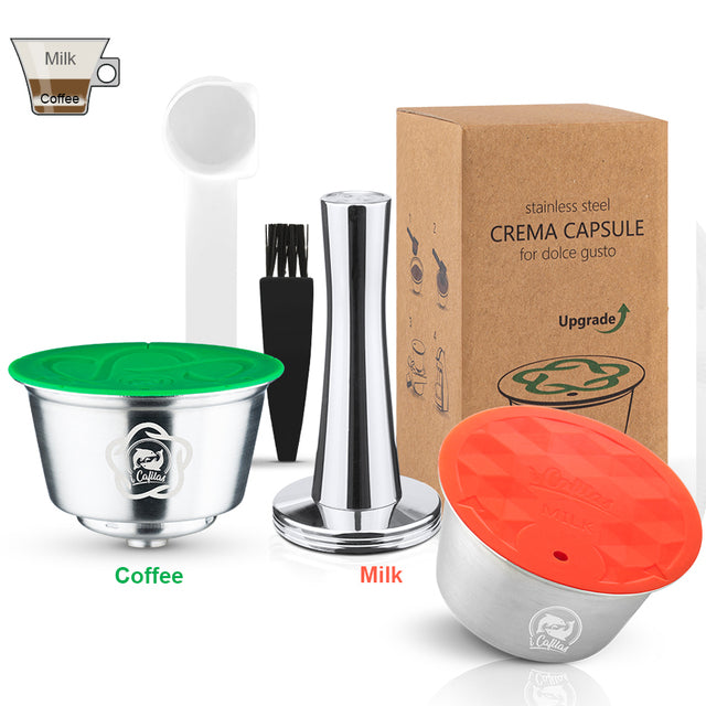 ICafilas3rd Reusable Dolce Gusto Coffee Capsule 3rd Plastic Refillable Dolce Gusto Coffee Capsule Fit for Nescafe Coffee Machine