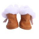 7cm Doll Shoes Doll Boots Plush Snow Panda For 18 Inch American&amp;43Cm Baby Reborn Doll Accessories Our Generation Girl`s Toy Gift