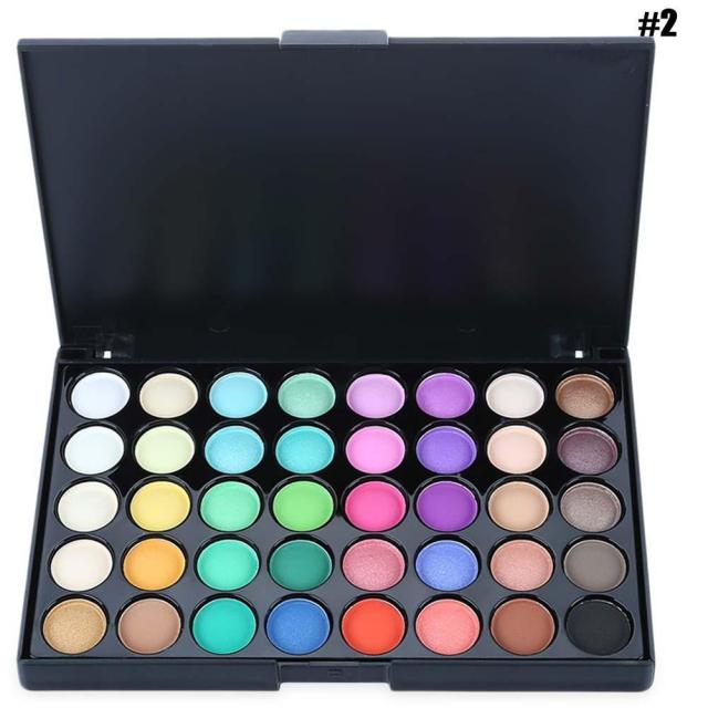40 Farben Lidschatten-Palette Matte Glitter Lidschatten Wasserdicht Langlebige Make-up-Palette Shimmer Paleta De Sombras Maquiagem
