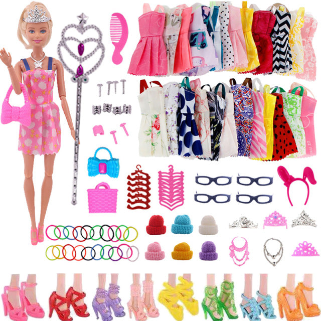 Ropa de muñeca Barbies, vestido de noche y accesorios adecuados para muñecas Barbies de 11,5 pulgadas, cóctel, ropa informal diaria, accesorios