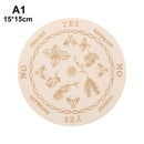 Tablero de péndulo de adivinación de madera de Altar tallado, estrella, sol, luna, corte láser, rebanada, Base de madera, posavasos, letrero de pared, decoración Hexagonal puntiaguda