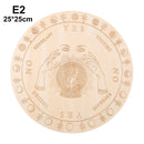 Tablero de péndulo de adivinación de madera de Altar tallado, estrella, sol, luna, corte láser, rebanada, Base de madera, posavasos, letrero de pared, decoración Hexagonal puntiaguda