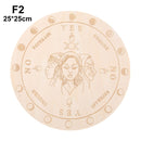 Tablero de péndulo de adivinación de madera de Altar tallado, estrella, sol, luna, corte láser, rebanada, Base de madera, posavasos, letrero de pared, decoración Hexagonal puntiaguda