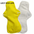 Lecy Eco Life reusable menstrual pads for heavy flow 1pc 13&quot; Flamingo printed night use, large size breathable women cloth pads