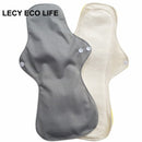 Lecy Eco Life reusable menstrual pads for heavy flow 1pc 13&quot; Flamingo printed night use, large size breathable women cloth pads