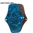 [LECY ECO LIFE] bamboo charcoal fleece inner lady cloth menstrual pads Flamingo printed,Reusable waterproof Mummy pads for Women