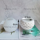 Round Cement Clay Candle Holder Molds Concrete Planter Silicone Flowerpot Container Mold Plaster Candle Cup Epoxy Resin Mould