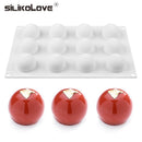 SILIKOLOVE Silicone Cake Mold Baking Accessories Round Ball Mousse Mold Silicone Bakeware Home Kitchen Sugarcraft Dessert Tools