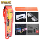 2021 WMARK nuevo modelo NG-108 Máquina para cortar cabello recargable cortadora de cabello cubierta transparente Base blanca o roja 7300rpm