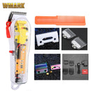 2021 WMARK nuevo modelo NG-108 Máquina para cortar cabello recargable cortadora de cabello cubierta transparente Base blanca o roja 7300rpm
