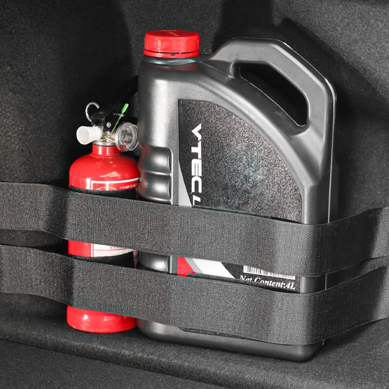 Car Trunk Organizer Elastic Fixing Belt Storage Bag Tapes Fire Extinguisher Fixing Belt Auto Interior Accessories