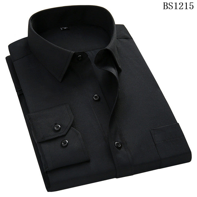 Plus Large Size 8XL 7XL 6XL 5XL 4XL Slim Fit Herren Business Casual Langarmhemd Klassische gestreifte Herrenhemden