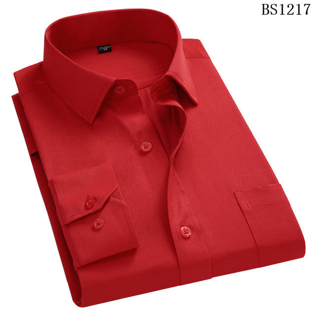 Plus Large Size 8XL 7XL 6XL 5XL 4XL Slim Fit Herren Business Casual Langarmhemd Klassische gestreifte Herrenhemden