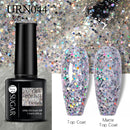 UR SUGAR 7.5ml Reflective Glitter Gel Nail Polish Winter Color Sparkling Sequins Soak Off UV LED Varnish Nail Art Decoration