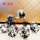 10/20 Star Confetti Balloons Metallic Confetti Latex Transparent Ballon Baby Shower Birthday Party Wedding Decoration Ball Globo