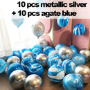 10/20 Star Confetti Balloons Metallic Confetti Latex Transparent Ballon Baby Shower Birthday Party Wedding Decoration Ball Globo