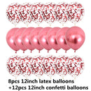 10/20 Star Confetti Balloons Metallic Confetti Latex Transparent Ballon Baby Shower Birthday Party Wedding Decoration Ball Globo