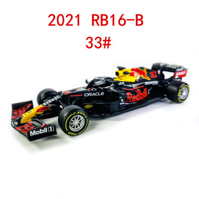 Bburago 1:43 2021 F1 Red Bull Racing RB16B 33# Max Verstappen 11# Sergio Perez Formel-1-Simulationslegierung Super-Spielzeugautomodell