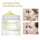 Peptide Complex Suero Colágeno Esencia antiarrugas Crema de estiramiento de la piel facial para la cara Cuello Pecho Thight Cuidado de la piel antienvejecimiento