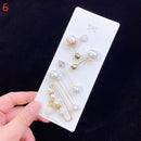 3Pcs/Set Double Pearl Brooch Pins Anti-fade Exquisite Elegant Brooches for Women Sweater Coat Summer Dress Decoration