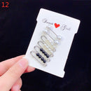 3Pcs/Set Double Pearl Brooch Pins Anti-fade Exquisite Elegant Brooches for Women Sweater Coat Summer Dress Decoration