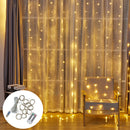 Christmas Garland LED Fairy Lights Curtain String Lights Remote Christmas Ornaments New Year 2022 Christmas Decorations for Home