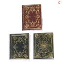 Hot！3pcs/set 1:12 Dollhouse Miniature Classical Book Scene Model Accessories Toys