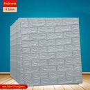 12PCS Self adhesive Waterproof TV Background Brick Wallpapers 3D Wall Sticker Living Room Wallpaper Mural Bedroom Decorative