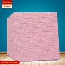 12PCS Self adhesive Waterproof TV Background Brick Wallpapers 3D Wall Sticker Living Room Wallpaper Mural Bedroom Decorative