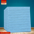 12PCS Self adhesive Waterproof TV Background Brick Wallpapers 3D Wall Sticker Living Room Wallpaper Mural Bedroom Decorative