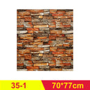 12PCS Self adhesive Waterproof TV Background Brick Wallpapers 3D Wall Sticker Living Room Wallpaper Mural Bedroom Decorative