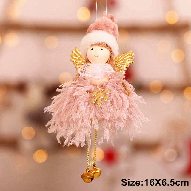 Decoración Noel 2021, colgantes de Ángel de Navidad, decoraciones para árboles de Navidad, Año Nuevo 2022, regalos de Navidad, adornos de Navidad