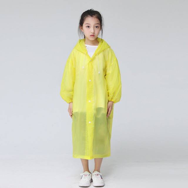 Chubasquero de EVA a la moda para niños, chubasquero impermeable grueso para niños, traje de lluvia impermeable