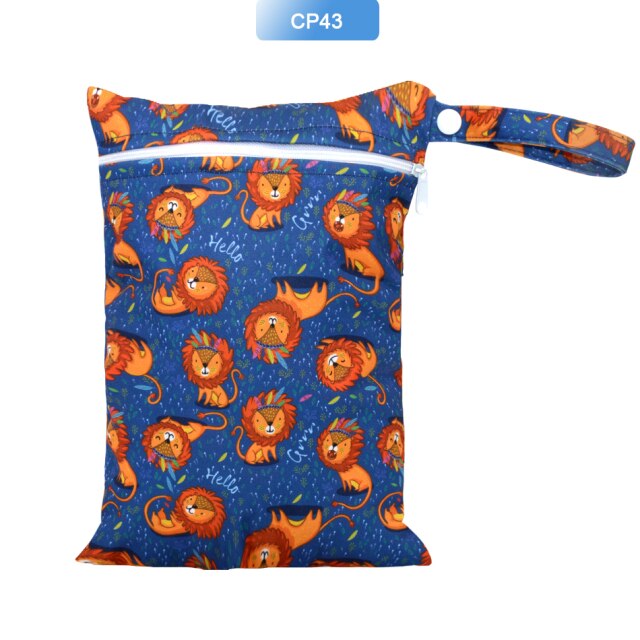 Mini bolsa húmeda EezKoala para bolsa de pañales de tela de bebé para almohadillas menstruales 18X25cm, bolsa impermeable reutilizable y lavable con cremallera