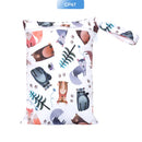 EezKoala Mini Wet Bag For Baby Cloth Diaper Bag For Menstrual Pads 18X25cm,Zipper Waterproof Reusable and Washable Wetbag