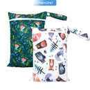 EezKoala Mini Wet Bag For Baby Cloth Diaper Bag For Menstrual Pads 18X25cm,Zipper Waterproof Reusable and Washable Wetbag