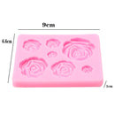 3D Diamond Love Heart Silicone Baking Mold DIY Butterfly Maple Leaf Bloom Rose Chocolate Fondant Cake Craft Decorating Tool